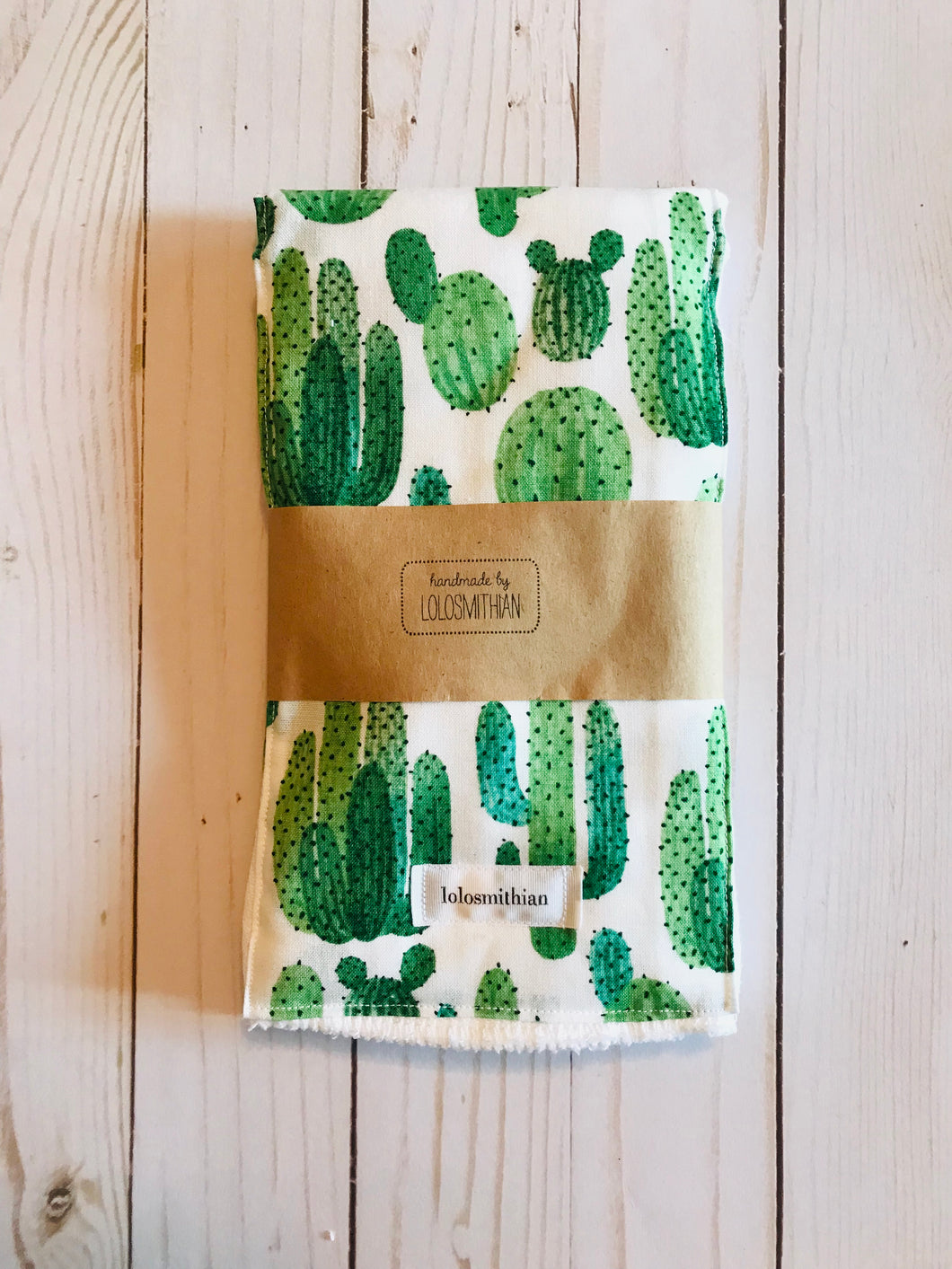 Cactus Burp Cloth