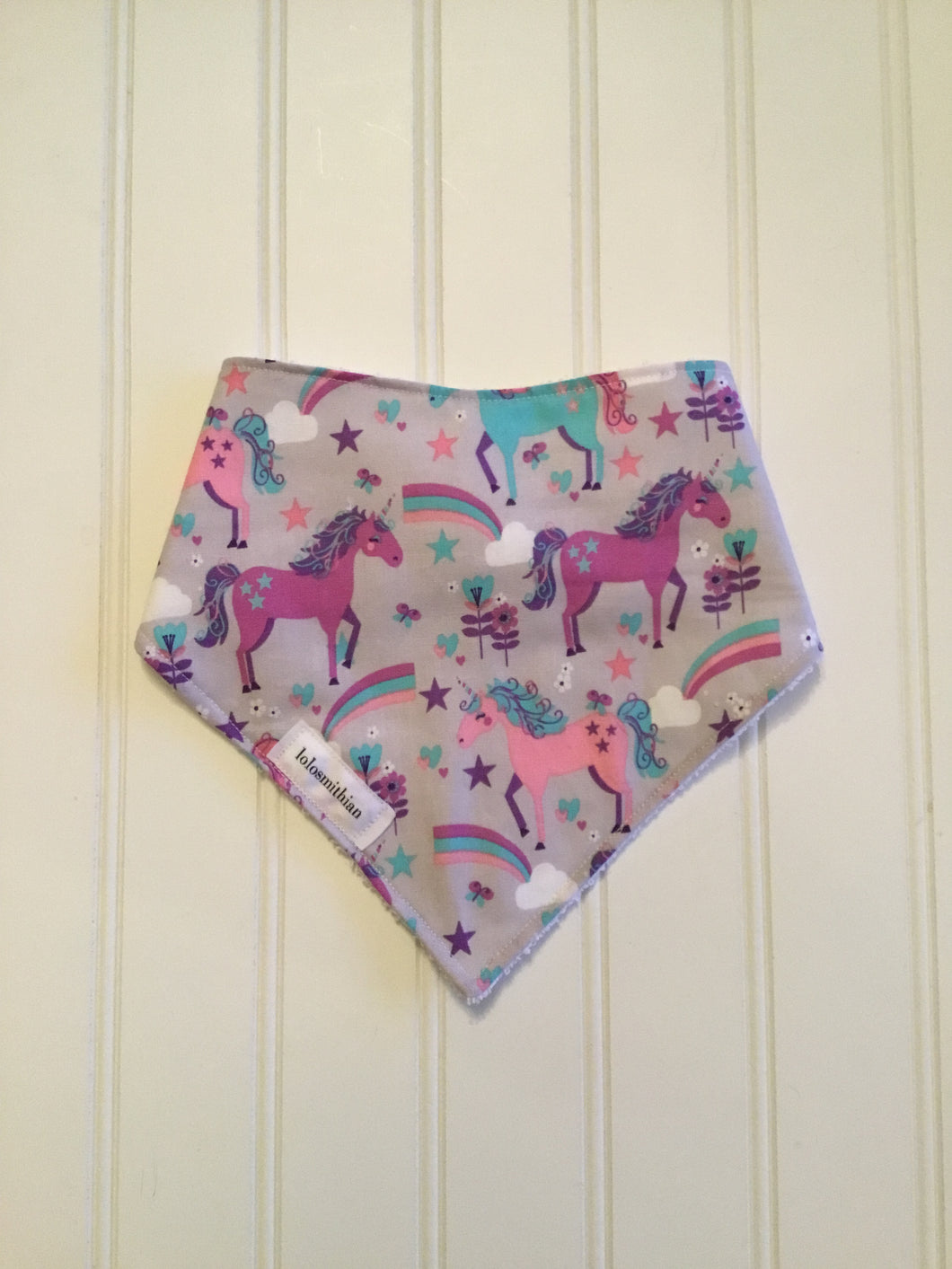 Unicorns & Rainbows Bandana Drool Bib