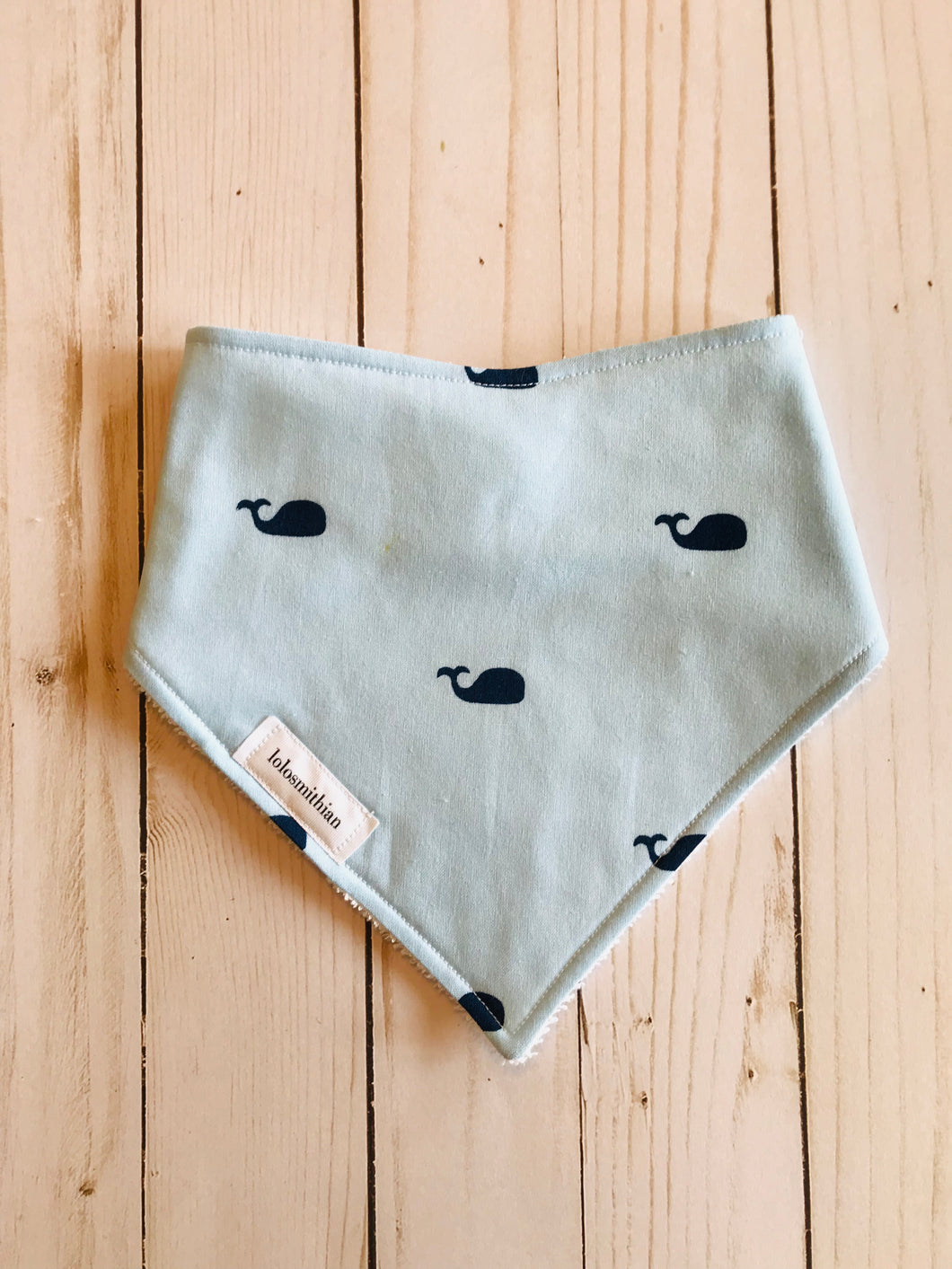 Blue Whales Bandana-Drool Bib