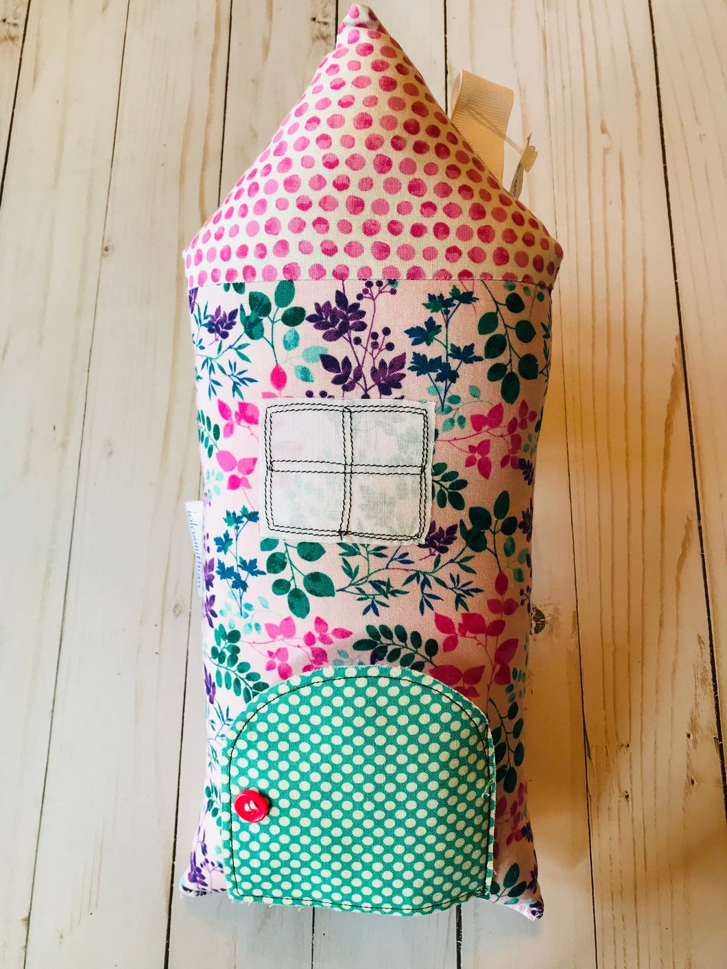 Pink with Flowers Tooth Fairy Pillow