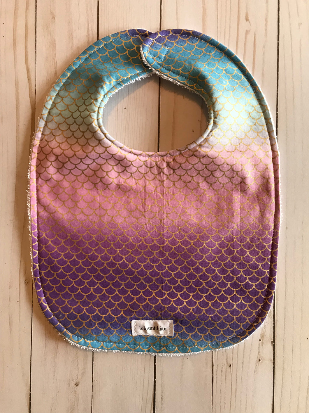 Mermaid Scale Bib