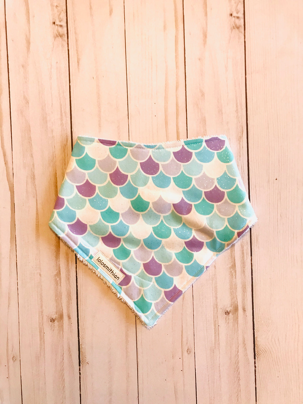 Mermaid scales Bandana-Drool Bib