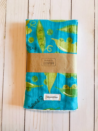 Sweet Pea Burp Cloth